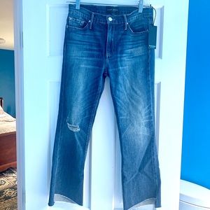 Black Orchid Cindy Slant Fray Jeans